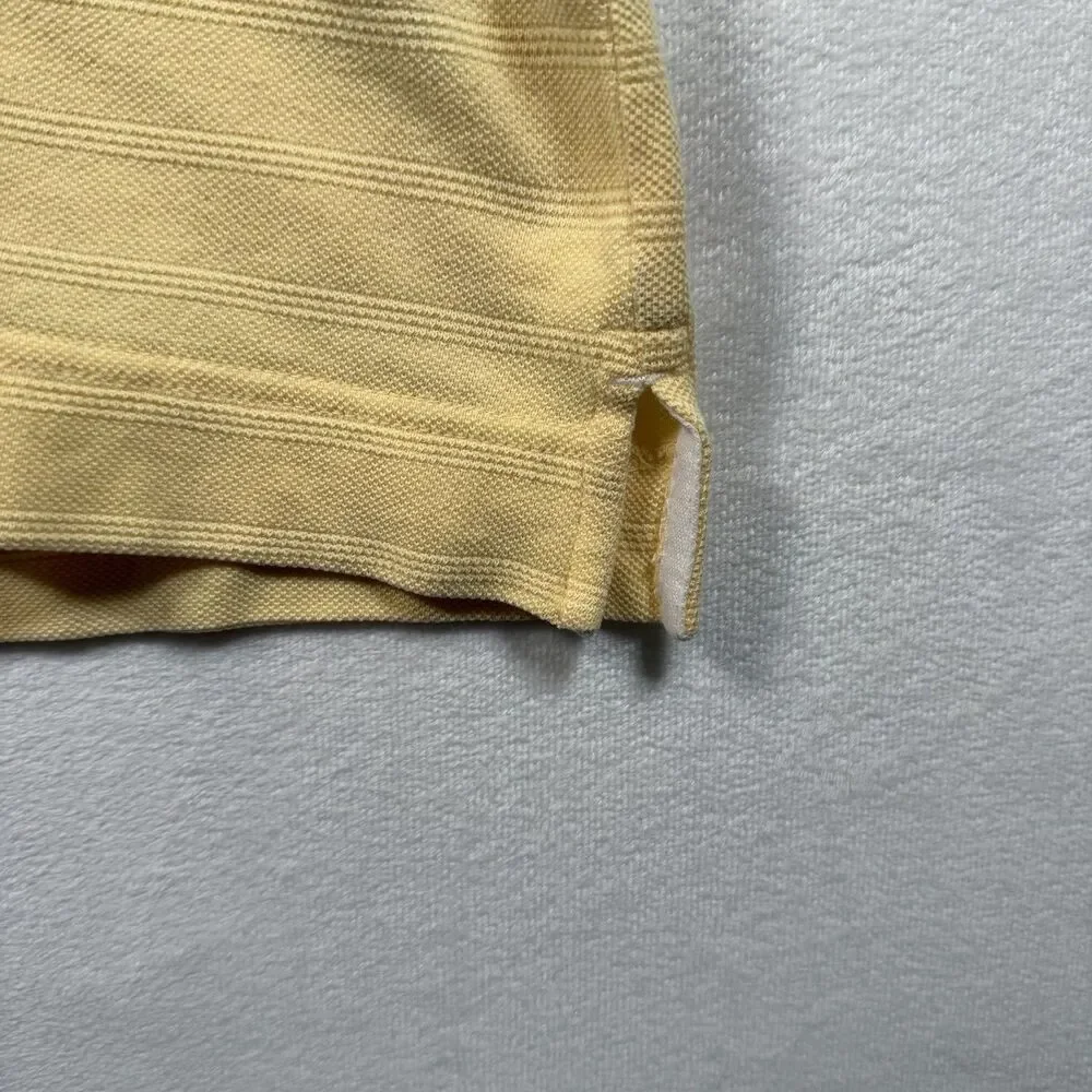 Cutter & Buck Polo Shirt Mens XL Yellow Cotton Short Sleeve Golf Classic Fit